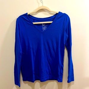Gap Royal blue long sleeve basic tee